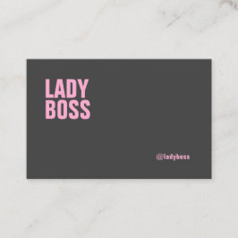 Visitenkarteschablone Dame Boss Bold - Visitenkarte