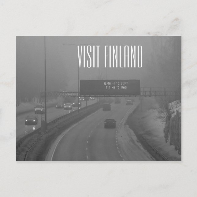 Visiter la Finlande carte postale (Devant)