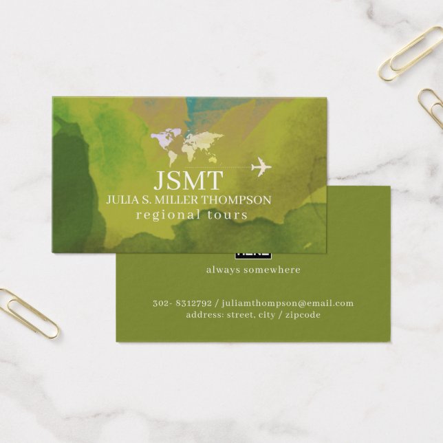 visites régionales verdâtre jaune (Bureau)