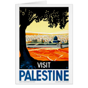 Visitez la Palestine Poster Vintage voyage restaur