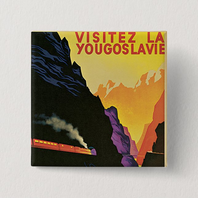 Visitez La Yougoslavie Button (Vorderseite)