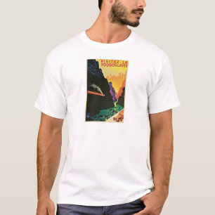 Visitez La Yougoslavie Vintage Reise-Plakat-Kunst T-Shirt