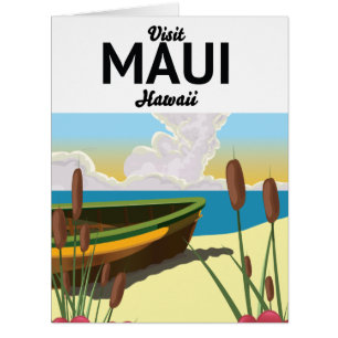 Visitez l'affiche touristique de Maui Hawaii