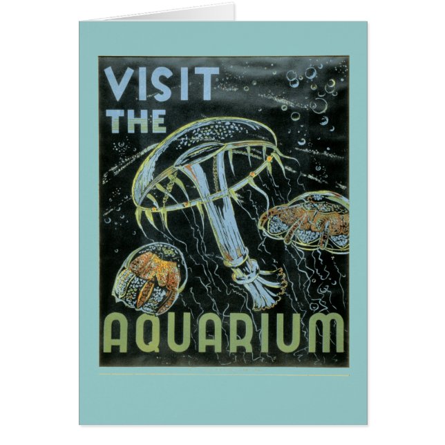 Visitez l'aquarium - l'affiche de WPA - (Devant)