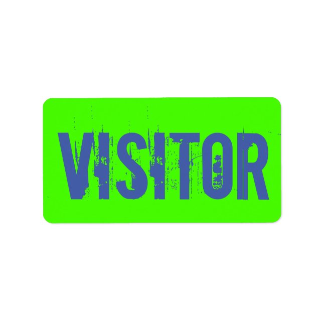 Visitor Adressaufkleber (Vorne)