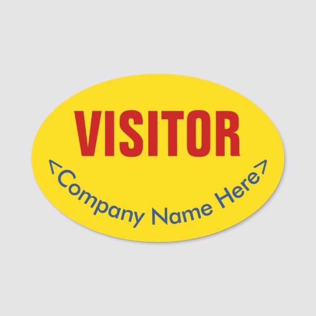 "VISITOR"-Namensmarke "Awarbbing" Namensschild (Vorderseite)
