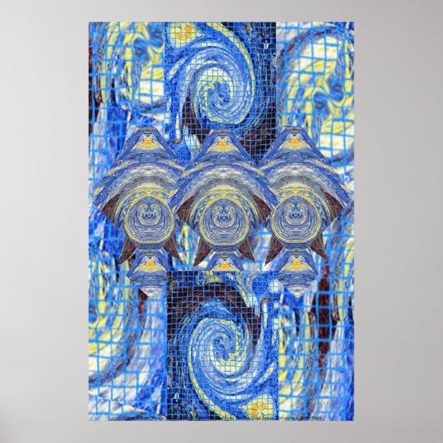 Visitors on a Starry Night Poster (Vorne)