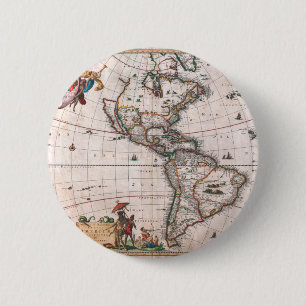 Visscher-Karte der Neuen Welt Button