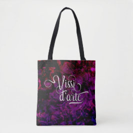 Vissi d'arte Tosca Edelsteinstruktur überdruckt Tasche