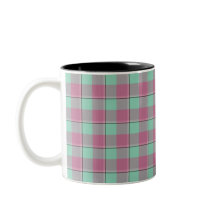 Vista Blue and Turkish Rose Pink Plaid
