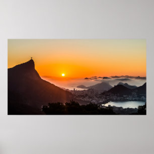Vista Chinesa, Rio de Janeiro, Brasilien Poster