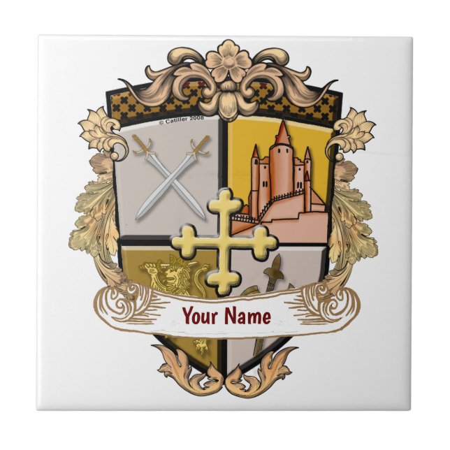 Vista-Cross-Schild-Name Fliese (Vorderseite)