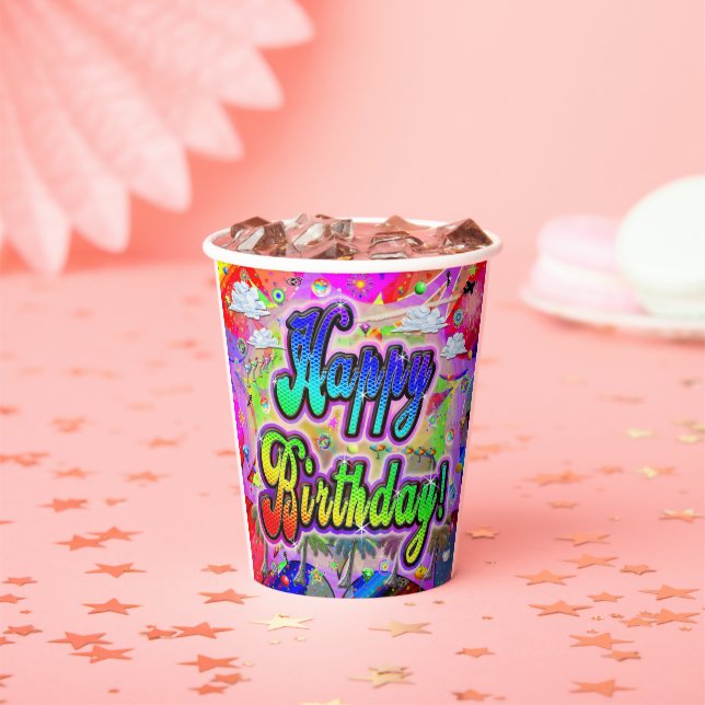 Vista Express Birthday Paper Cup Pappbecher (Insitu)