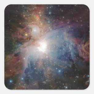 VISTA Infrarotansicht des Orions-Nebelflecks Quadratischer Aufkleber