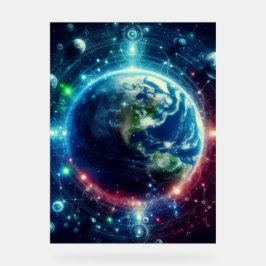 Visual Multiverse Theory Parallel Universes on a Acrylschild