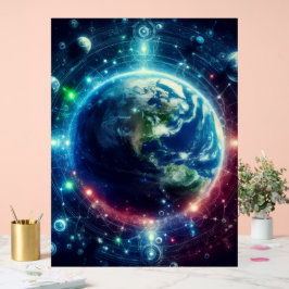 Visual Multiverse Theory Parallel Universes on a Acrylschild