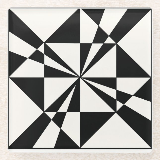 Visual Pull | Modern Glasuntersetzer (Vorderseite)