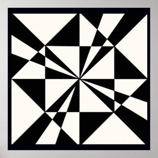 Visual Pull | Modern Stretched Canvas Print Poster