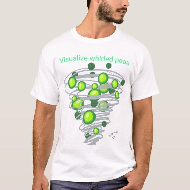 Visualisiere Wirbel-Erbsen T-Shirt (Vorderseite)