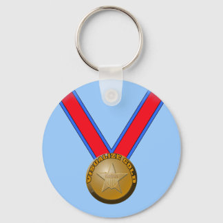 Visualisieren Sie eine Goldmedaille-Performance Schlüsselanhänger