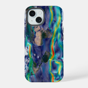 Visualisierung der globalen Winde. iPhone 15 Hülle