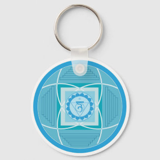 Visuddha Chakra Mandala Schlüsselanhänger