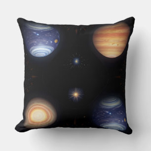 Visuell atemberaubende Darstellung von Planeten Kissen