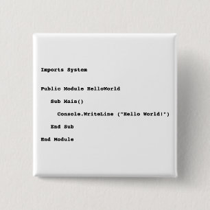 Visuell Basic Hello World Gruß Button