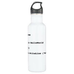Visuell Basic Hello World Gruß Trinkflasche