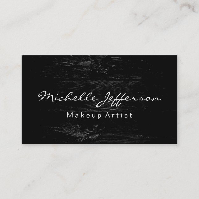 Visuelle Effekt-Makeup-Artist-Script Visitenkarte (Vorderseite)