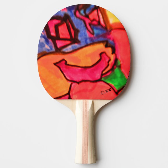 Visuelle Künste 866 Tischtennis Schläger (Vorderseite)