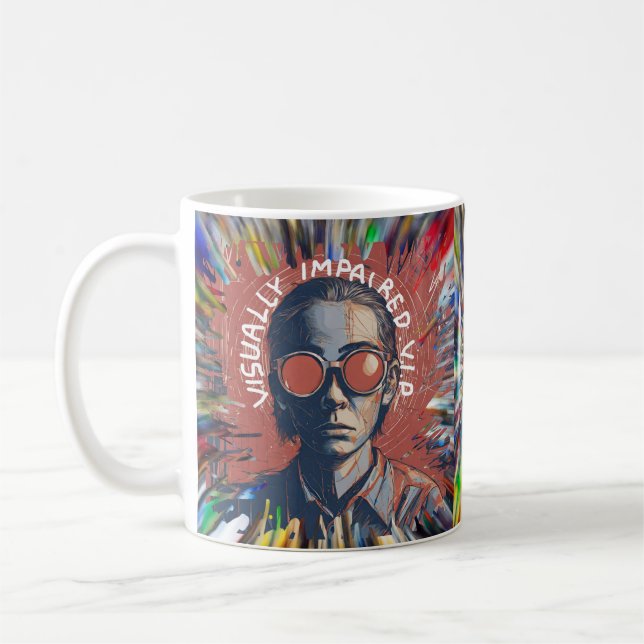 Visuellement déficient VIP mug vision perte vision (Gauche)