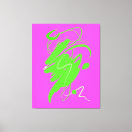 Visueller Verachtung Tanz Stretched Canvas Print Leinwanddruck