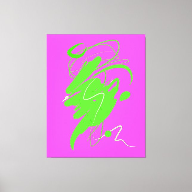 Visueller Verachtung Tanz Stretched Canvas Print Leinwanddruck (Vorderseite)