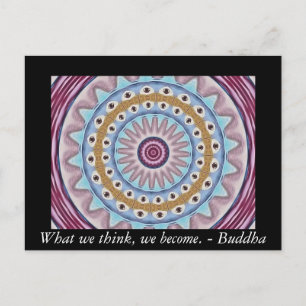 Visuelles Gebet-Design mit ZEN-buddhistischem Zita Postkarte