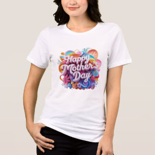 Visuelles Geschenk für die geliebte Mutter am Mutt Tri-Blend Shirt