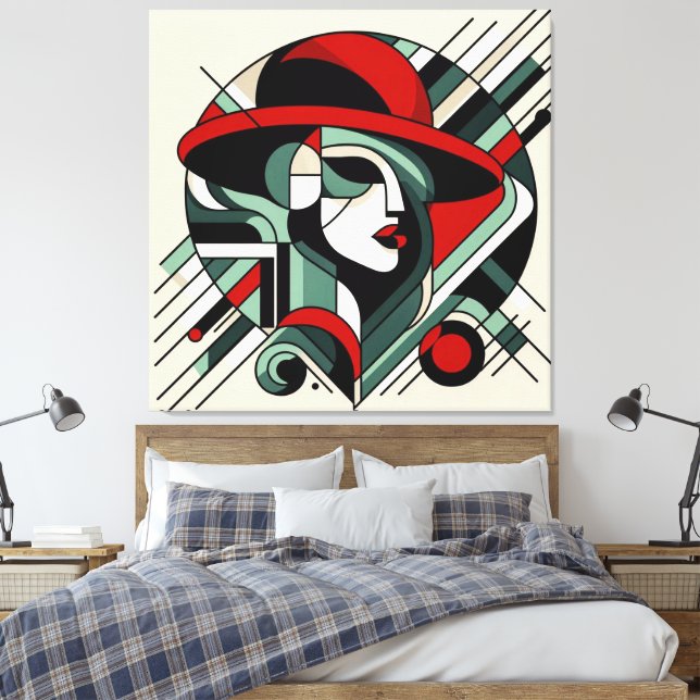 Visuelles Kunstwerk #11 Leinwanddruck (Insitu (Schlafzimmer))