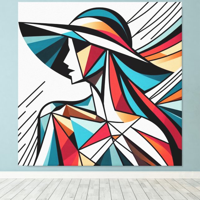 Visuelles Kunstwerk #3 Leinwanddruck (Insitu (Holzboden))