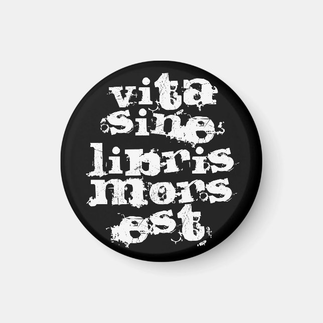 Vita sine libris mors est magnet (Vorne)