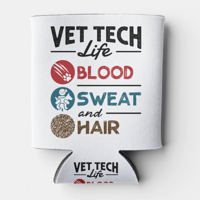 Vita Tech Life Blut Schweiß und Haar Dosenkühler (Vorderseite)