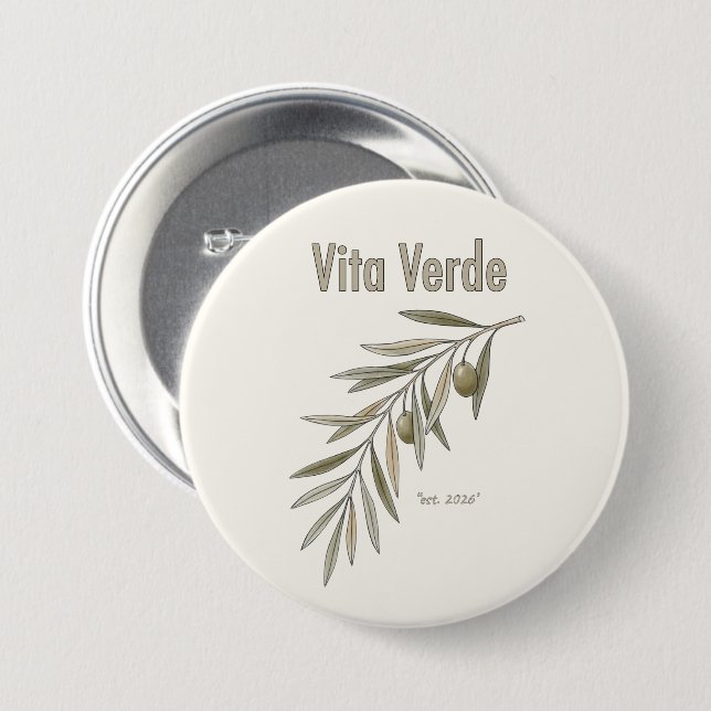 Vita Verde Collection Beige Button (Vorne & Hinten)