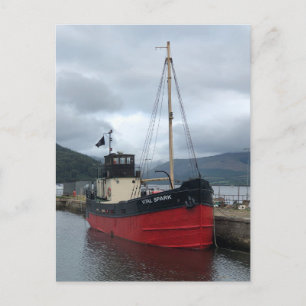 Vital Spark, Puffer Boat, Inveraray, Schottland Feiertagspostkarte