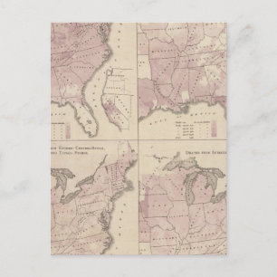 Vital Statistics, United Staaten Census Postkarte