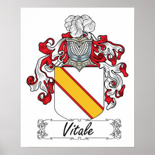 Vitale Familienwappen Poster