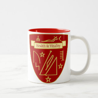 Vitalität und Wellness Persönliches Amulett Zweifarbige Tasse
