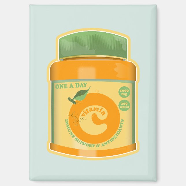 Vitamin C Wellness Magnet (Vorderseite)