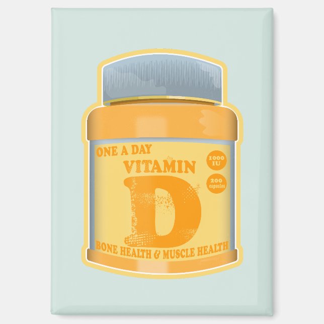 Vitamin D Kapseln Gesundheit und Wohlbefinden Magnet (Vorderseite)