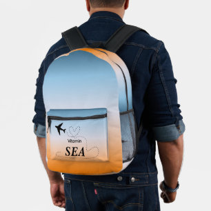 Vitamin Sea Orange Sommerfarbe Bedruckter Rucksack