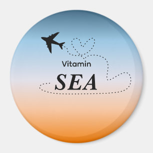 Vitamin Sea Orange Sommerfarbe Magnet