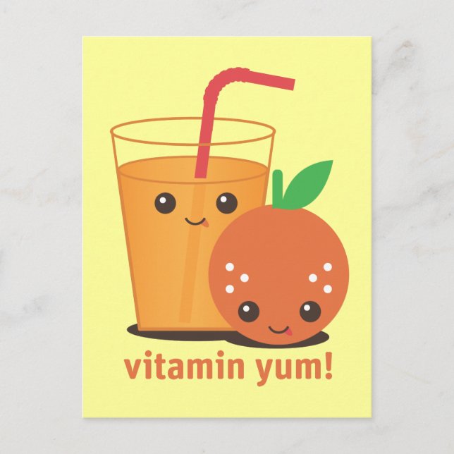 Vitamin Yum Postkarte (Vorderseite)